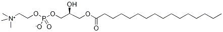 1-PalMitoyl-sn-glycero-3-phosphocholine-d9,,结构式