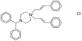  4-(DiphenylMethyl)-1,1-bis[(E)-3-phenylprop-2-enyl]piperaziniuM Chloride