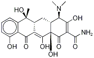 4-epi-Tetracycline-d6 (approxiMately 50% pure, contains unidentified salts) Structure