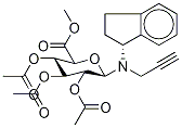 Rasagiline tri-O-Acetyl-N-β-D-glucuronide Methyl Ester,,结构式