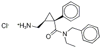rac N-Desethyl N-Benzyl Milnacipran Chloride, , 结构式