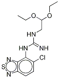 4-N-2,2-ジエトキシエチルグアニジン-5-クロロ-2,1,3-ベンゾチアジアゾール 化学構造式