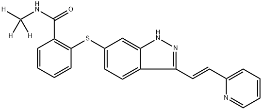 AG 013736-d3 化学構造式