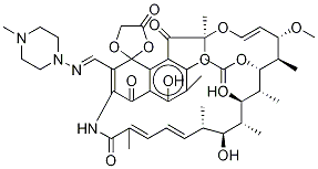 3-[(4-Methyl-1-piperazinylliMino)Methyl] RifaMycin O,,结构式