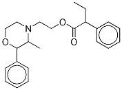 α-Ethylbenzeneacetic Acid2-(3-Methyl-2-phenyl-4-Morpholinyl)ethyl Ester-d4 结构式