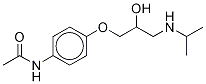 dl-Practolol-d3,,结构式