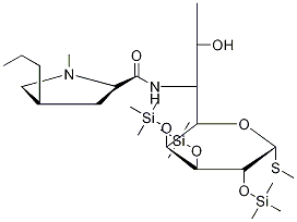 Methyl 6,8-Dideoxy-6-[[[(2S,4R)-1-Methyl-4-propyl-2-pyrrolidinyl]carbonyl]aMino]-1-thio-2,3,4-tris-O-(triMethylsilyl)-L-threo-α-D-galacto-octopyranoside|Methyl 6,8-Dideoxy-6-[[[(2S,4R)-1-Methyl-4-propyl-2-pyrrolidinyl]carbonyl]aMino]-1-thio-2,3,4-tris-O-(triMethylsilyl)-L-threo-α-D-galacto-octopyranoside