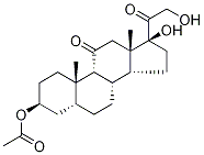 3β,17,21-Trihydroxy-5β-pregnan-
11,20-dione 3-Acetate,,结构式