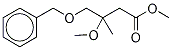 3-Methyl-3-methyloxy-4-benzyloxy-butanoic Acid Methyl Ester Structure