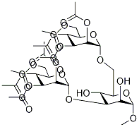 Methyl 3,6-Di-O-(α-D-mannopyranosyl)-α-D-mannopyranoside Octaacetate Structure