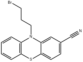 10-Bromopropyl-2-cyano Phenothiazine Structure