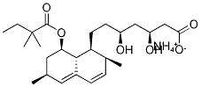 SIMVASTATIN-D6 HYDROXY ACID, AMMONIUM SALT Struktur