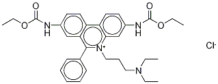 3,8-BIS-ETHOXYCARBONYLAMINO-5-(3-DIETHYLAMINO-PROPYL)-6-PHENYL-PHENANTHRIDINIUM CHLORIDE Structure