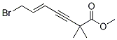 E-1-BROMO-6,6-DIMETHYL-6-METHYLCARBOXYLATE-2-EN-4-YNE Structure