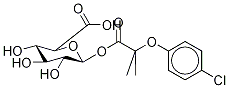 Clofibric Acid-D4 Acyl-b-D-glucuronide 化学構造式