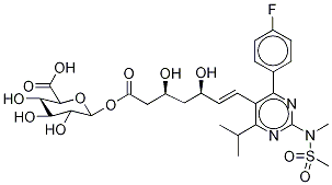 Rosuvastatin-d6 Acyl--D-glucuronide,,结构式