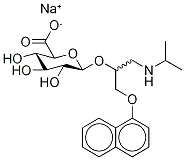 rac Propranolol-d7 -D-Glucuronide Sodium Salt,,结构式