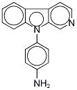 9-(4’-Aminophenyl)-9H-pyrido[3,4-b]indole-d4 结构式