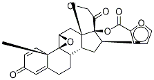 21-Chloro-17α-[(2-furanylcarbonxyl-d3)oxy]-9β,11β-oxido-16α-methylpregna-1,4-diene-3,20-dione Struktur