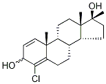 4-Chloro-17α-methyl-1,4-androstadiene-3β,17β-diol Struktur