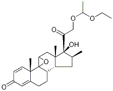 21-(1-Ethoxyethyl) Beclomethasone 9,11-Epoxide Struktur