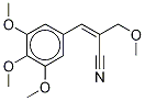 α-(3,4,5-Trimethoxybenzylidene)-β-methoxypropylnitrile-d3 Structure