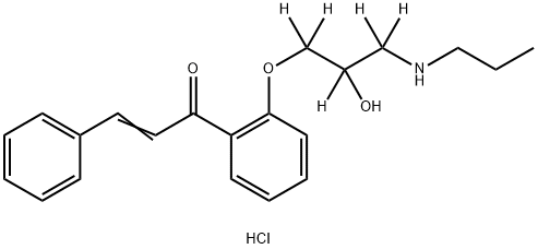 (2E)-Dehydro Propafenone-d5 Hydrochloride Structure