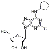2-Chloro-N6-cyclopentyl-d4 Adenosine 化学構造式