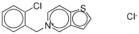 5-(2-Chlorobenzyl)-thieno[3,2-c]pyridiniuM-d4 Chloride 化学構造式