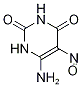 6-AMino-5-nitrosouracil-13C2,,结构式