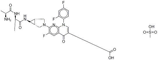 Alatrofloxacin-d4 Mesylate Structure