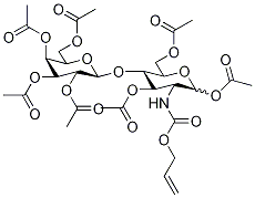 N-Allyloxycarbonyl Peracetyl β-LactosaMine Struktur