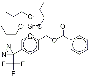 4'-(3-TrifluoroMethyl-3H-diazirin-3-yl)-2'-tributylstannylbenzyl Benzoate Structure