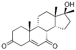 7-Oxo-3,5,6-dehydro Epiandrosterone-d3,,结构式