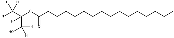 RAC 2-PALMITOYL-3-CHLOROPROPANEDIOL-D5 结构式