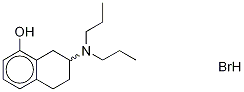 rac-8-Hydroxy-2-dipropylaMinotetralin-d7 HydrobroMide Structure