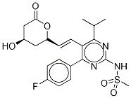 N-Desmethyl Rosuvastatin Lactone-d6 Struktur