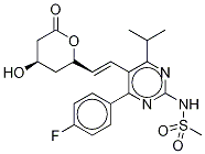 N-Desmethyl Rosuvastatin Lactone-d6 化学構造式