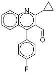 2-シクロプロピル-4-(4-フルオロフェニル)-3-キノリン-D53-アルデヒド 化学構造式