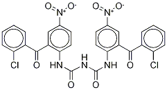 N,N'-BIs[2-(2-chlorobenzoyl)-4-nitrophenyl]iMidodicarbonic DiaMide
(ClonazepaM IMpurity) 化学構造式