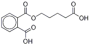 Mono(4-carboxybutyl) Phthalate-d4 结构式