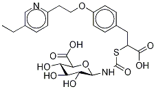 Pioglitazone-d4 Thiazolidinedione Ring-opened N-β-D-Glucuronide,,结构式