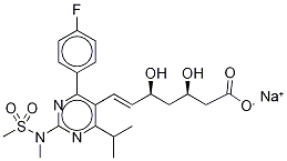 (3R,5R)-Rosuvastatin Sodium Salt Structure