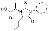 3-Cyclohexyl-1-(2-Methyl-ethanoic Acid)-5-propyl-2-thioxo-4-iMidazolidinone 化学構造式