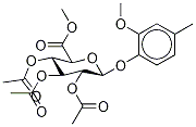 4-BroMo-2-Methoxyphenyl β-D-Glucopyranosiduronic Acid Triacetate Methyl Ester,,结构式