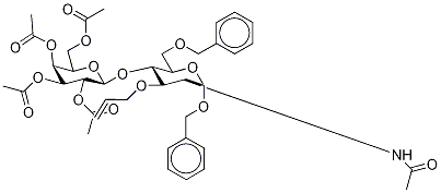 Benzyl 2-(AcetaMido)-2-deoxy-6-O-benzyl-3-O-2-propen-1-yl-4-O-[2,3,4,6-tetra-O-acetyl-β-D-galactopyranosyl]-α-D-glucopyranoside|Benzyl 2-(AcetaMido)-2-deoxy-6-O-benzyl-3-O-2-propen-1-yl-4-O-[2,3,4,6-tetra-O-acetyl-β-D-galactopyranosyl]-α-D-glucopyranoside