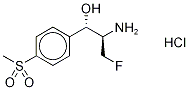 (αS)-α-[(1R)-1-ΑMino-2-fluoroethyl]-4-(Methylsulfonyl)benzeneMethanol Hydrochloride 化学構造式