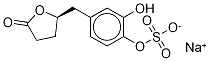 (4R)-5-(3',4'-Dihydroxyphenyl)-γ-valerolactone-4'-O-sulfate SodiuM Salt Structure