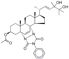 (3β,5α,8α,22E)-5,8-[N,N-(4-Phenylurazole)]-ergosta-6,22-diene-3,24,25-triol-d3 3-Acetate Structure