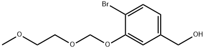 4-Bromo-3-hydroxy-benzenemethanol 3-O-(2-Methoxyethoxymethyl) Ether Structure